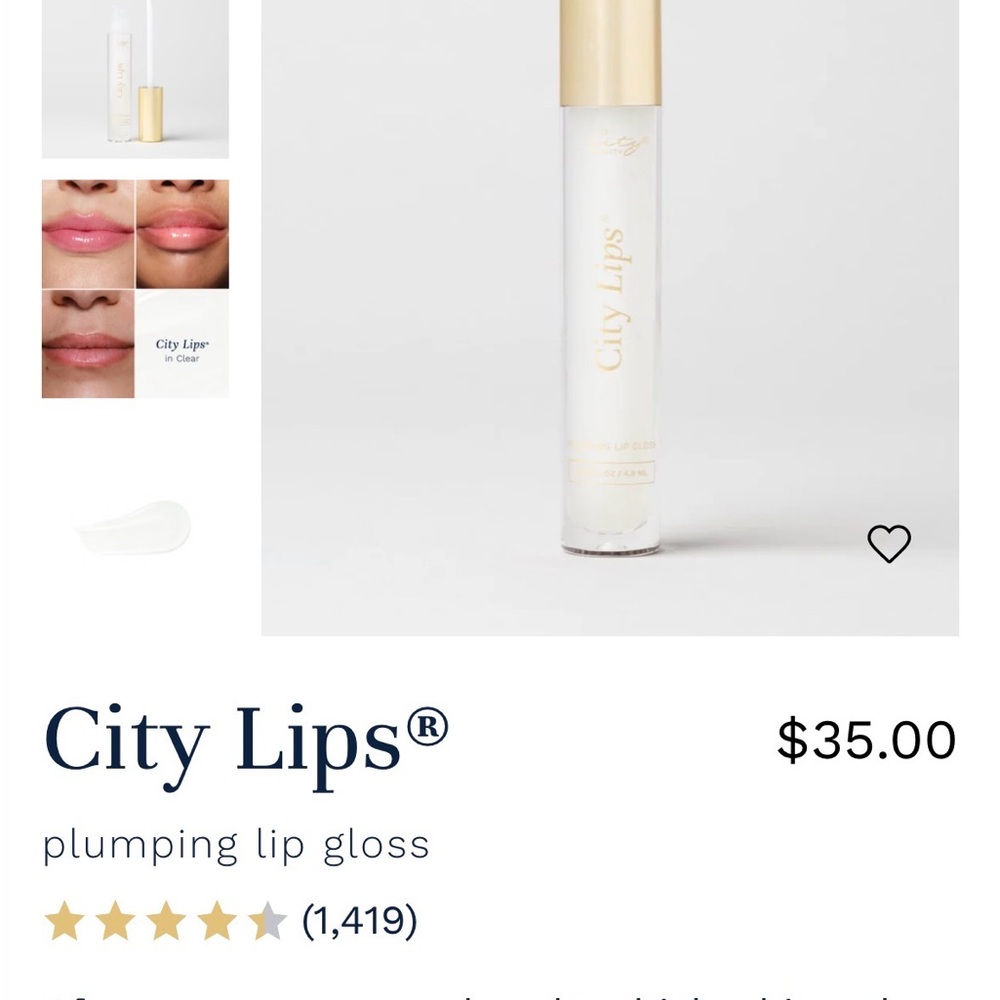 City Lips Plumping Lip Gloss - Hydrate & Nourish (Navy Packaging) - Picture 4 of 4